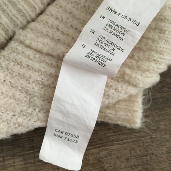 Casual Cream Cowl Neck Knit Sweater - Picture 12 of 14